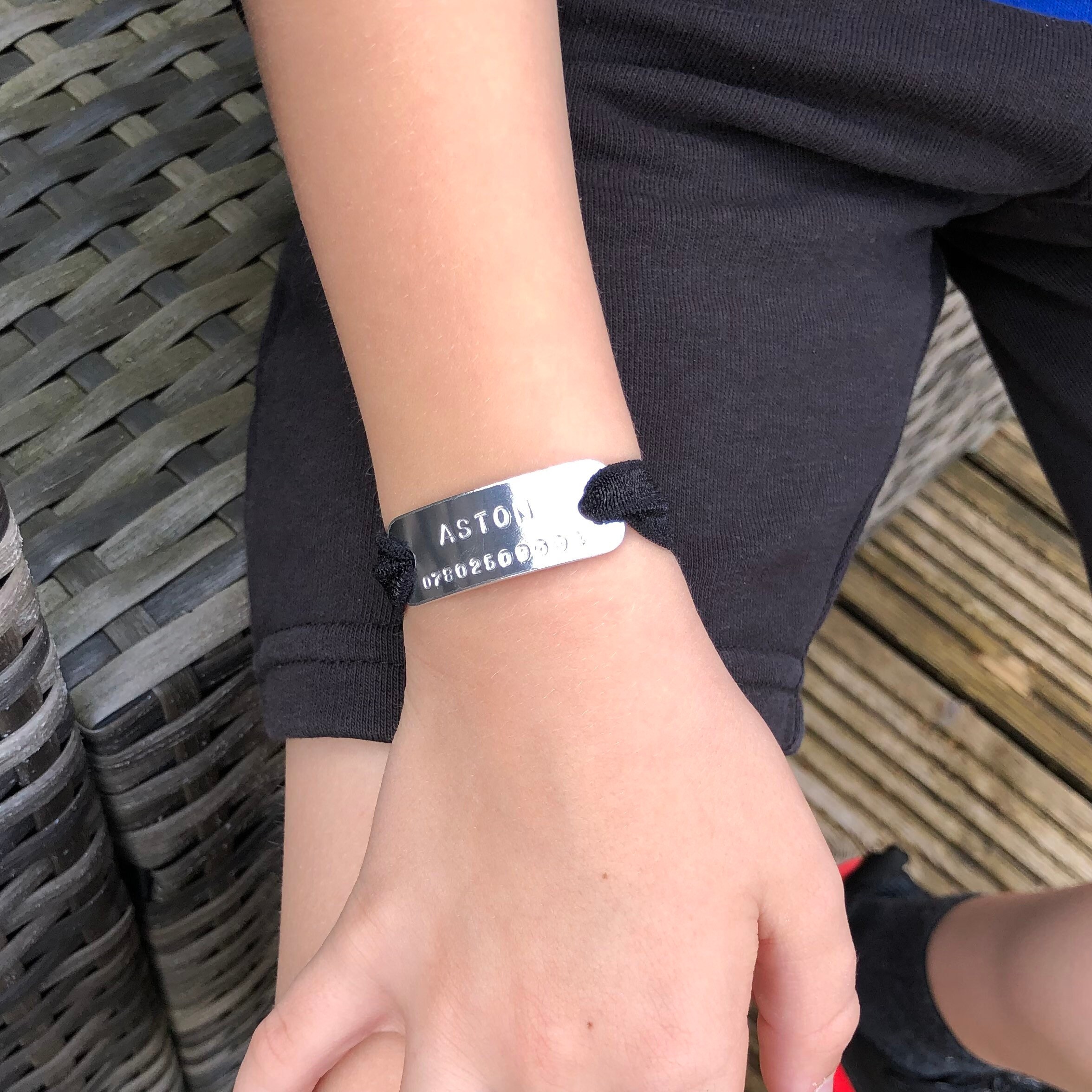 Child ID Bracelets Personalised ID Bracelet for Kids Medical Etsy