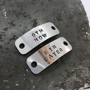 Trainer Tags, Gin Lover, Personalised Shoe Tags, Marathon Training, Keep Fit, Runner Motivation, Supplied in Pairs
