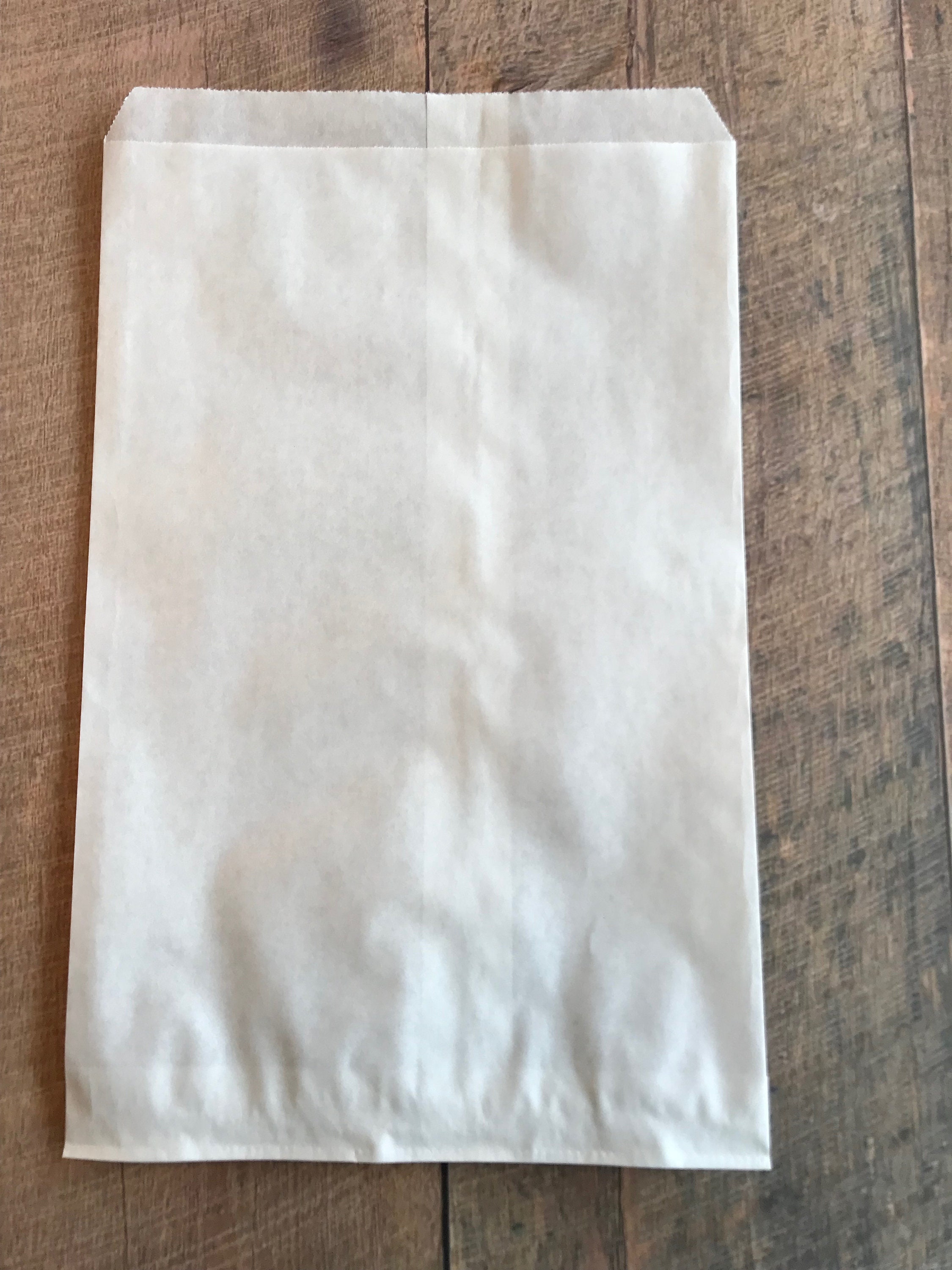 White Kraft Paper Flat Merchandise Bags 6x9 Etsy