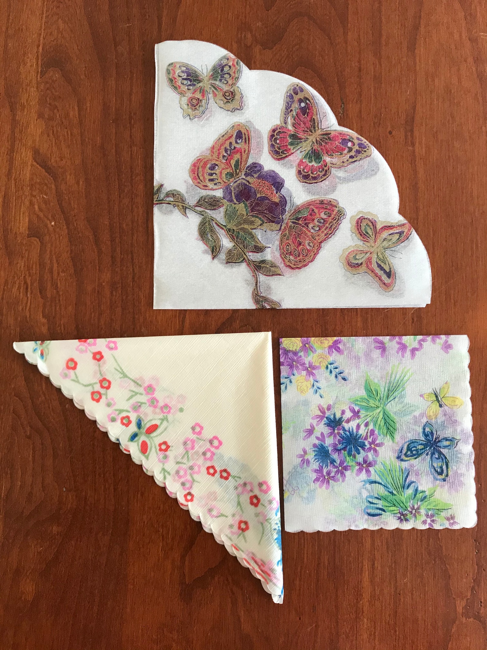 Set of 3 Japanese Paper Napkins Etsy