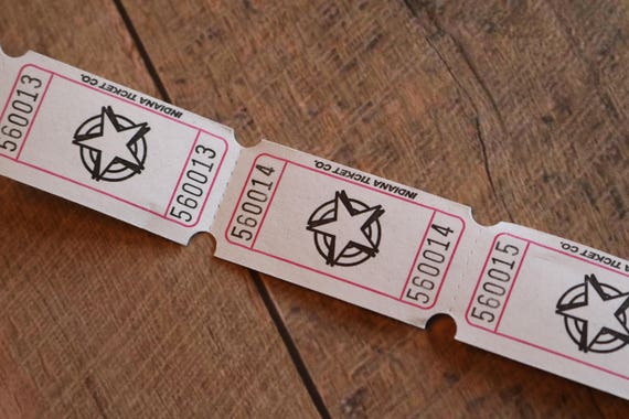star numbered tickets etsy