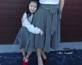 12102 - 22102 Momia y Me Glamour Círculo Giratorio Falda PDF Patrón PDF