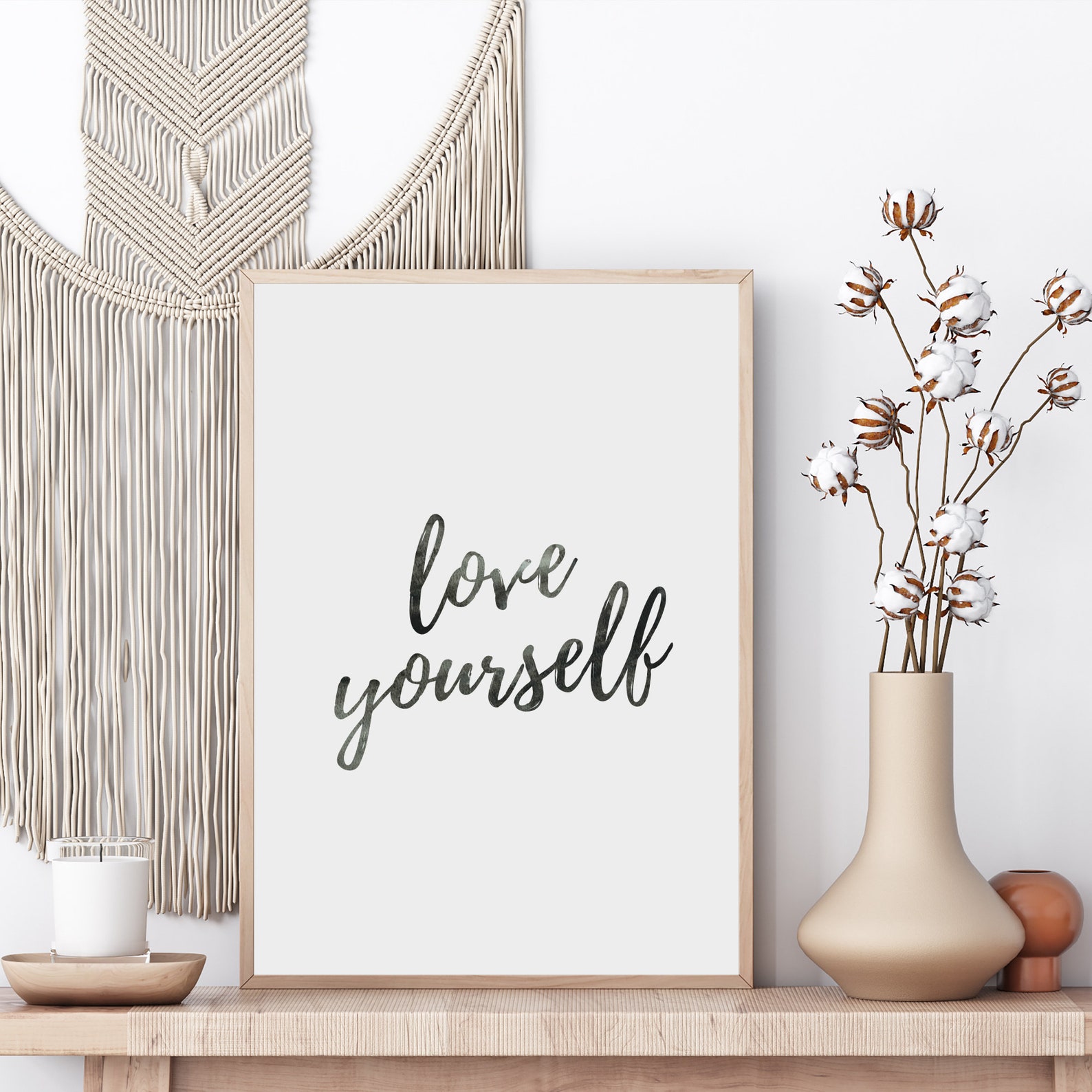 Love Yourself Print Self Love Self Care Motivational Art - Etsy