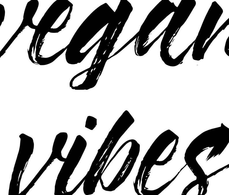 Vegan Vibes Vegan Vegan Print Printable Art Print Wall Etsy