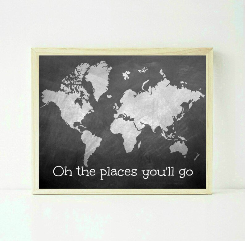 Oh The Places You Ll Go Dr Seuss Quote Dr Seuss Nursery Etsy