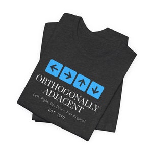 Orthogonally Adjacent Shirt Gamer Gifts Board Game Terms Board Game Shirt image 1