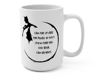 Dragon Mug | Fantasy Mug | Gift for Fantasy Readers | Gift for Romantasy Readers | Powerful Dragon Mug