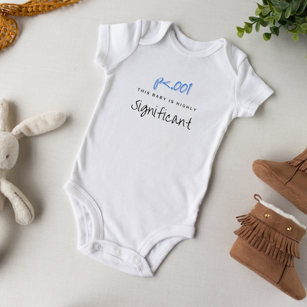 Statistically Significant Baby Infant Onesie | Great gift for a stats and math nerd with a baby! Baby shower gift!
