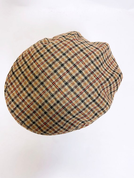 Vintage Lock and Co Hatters plaid Flat Cap 7 1/4 - image 4