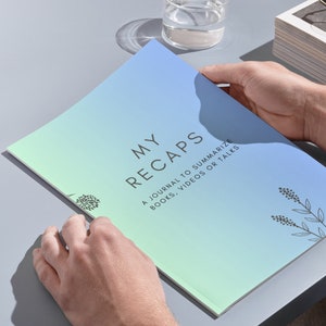 A Journal to Summarize Books, Videos or Talks. With Fields for Author, Quotes, Date, etc. and Blank Pages for Notes.