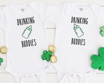 Twins Outfit Set Newborn Twins Bodysuit Twins St Patrick/'s Day Outfit BoyGirl Twins Twins St Paddy/'s Day Outfits 1st St Patrick/'s Day