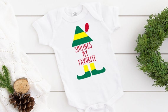 Buddy the Elf Onesie Smilings My Favorite Onesie Elf Movie Onesie