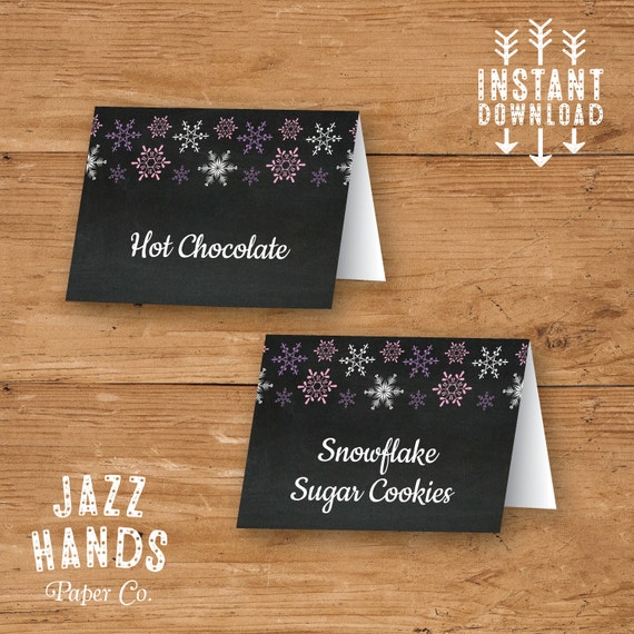 ice skating birthday food labels template diy printable