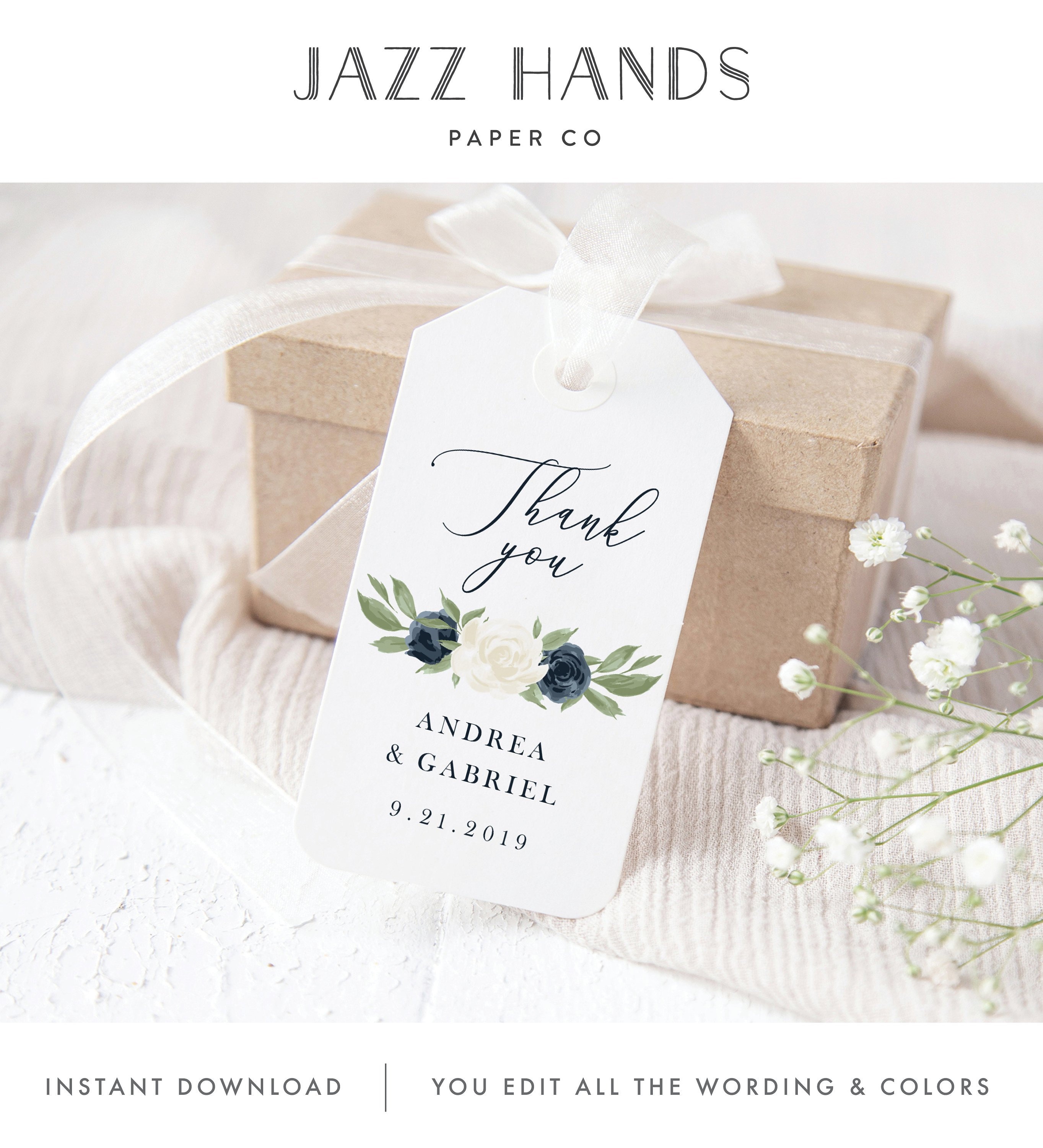 Bridal Shower Favor Tag 24 Monogram Personalized Wedding Favor Tag Bridal Shower Favor Tag 24 Monogram Personalized Wedding Favor Tag