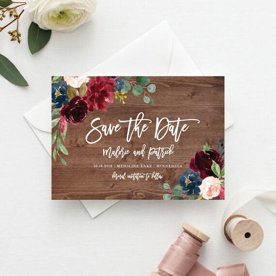 save the date template