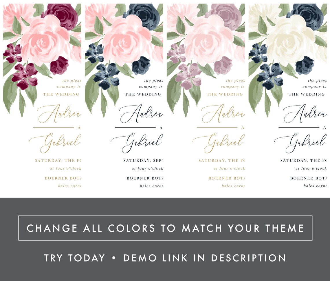 Place Card Template Escort Card Template Printable Wedding | Etsy