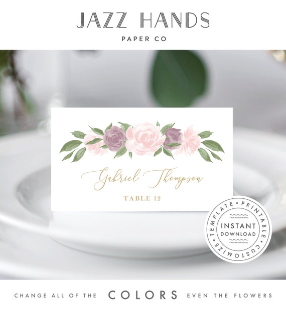 Place Card Template 137V4 Il_570xn