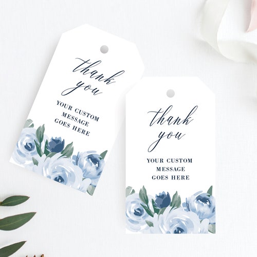 10 Personalised Wedding Favour Gift Tags "Thank you" Guest Label any message. 