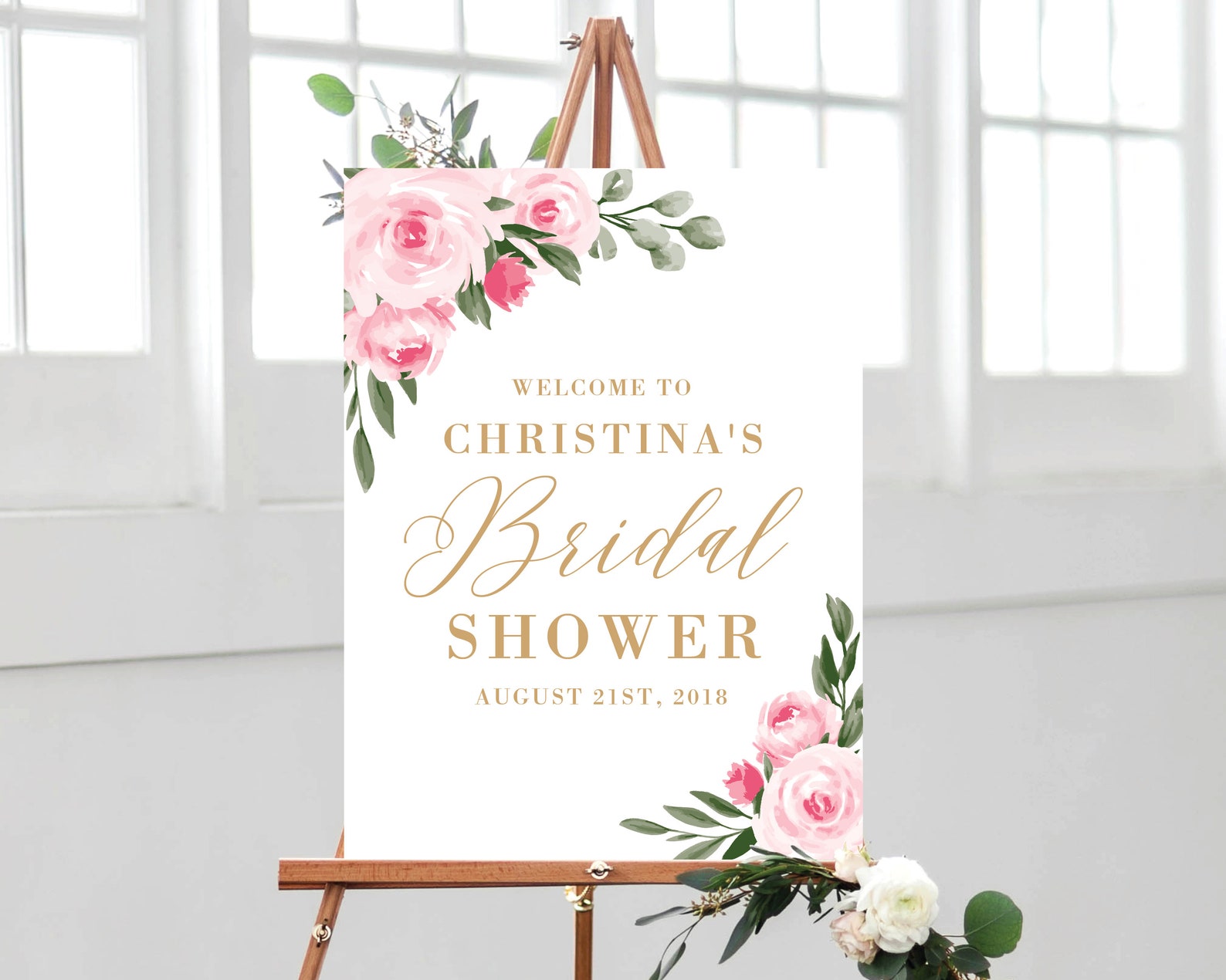 Bridal Shower Sign Template Decorations Colors and Text | Etsy