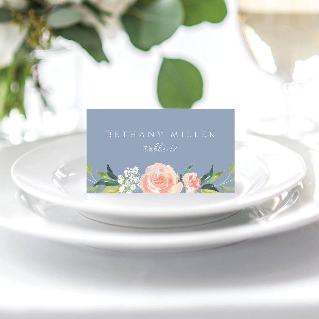 Place Card Name Card Printable Place Card Wedding Place - Etsy