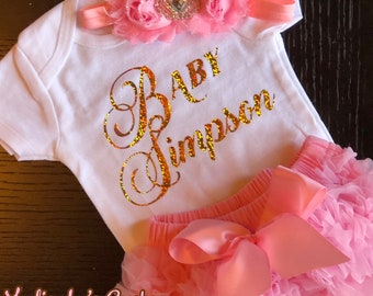 4 piece Newborn set, Hospital take home outfit, baby shower gift, baby layette , baby outfit ,