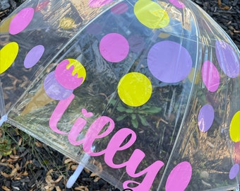 Two scoops ice cream umbrella, girls umbrella, monogrammed umbrella, custom umbrella, pink yellow purple umbrella, birthday gift,Easter gift