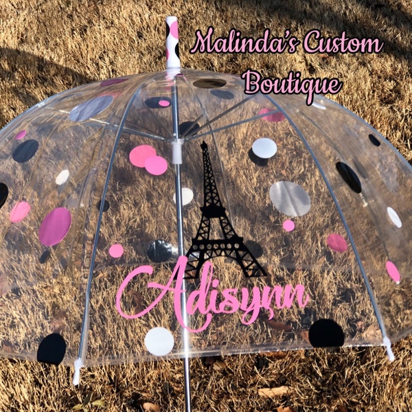 Eiffel Tower Umbrella Etsy