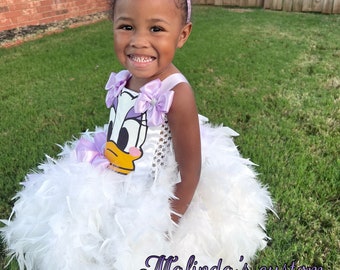 Duck costume, duck tutu, feather tutu, pageant dress, girls costume, feather costume, tutu costume, pageant tutu, party costume, tutu dress