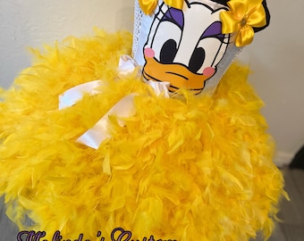 Duck costume, duck tutu, feather tutu, pageant dress, girls costume, feather costume, tutu costume, pageant tutu, party costume, tutu dress