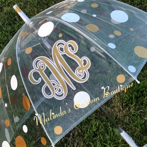 Wedding umbrella , cleae umbrella , formal umbrella , monogrammed wedding umbrella , formal umbrella , bridal umbrella , wedding party favor
