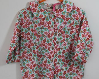 Pretty little all cotton monkey shirt for a  9 mths to 18 mths  girl and a 3-4 years .Gift idea.