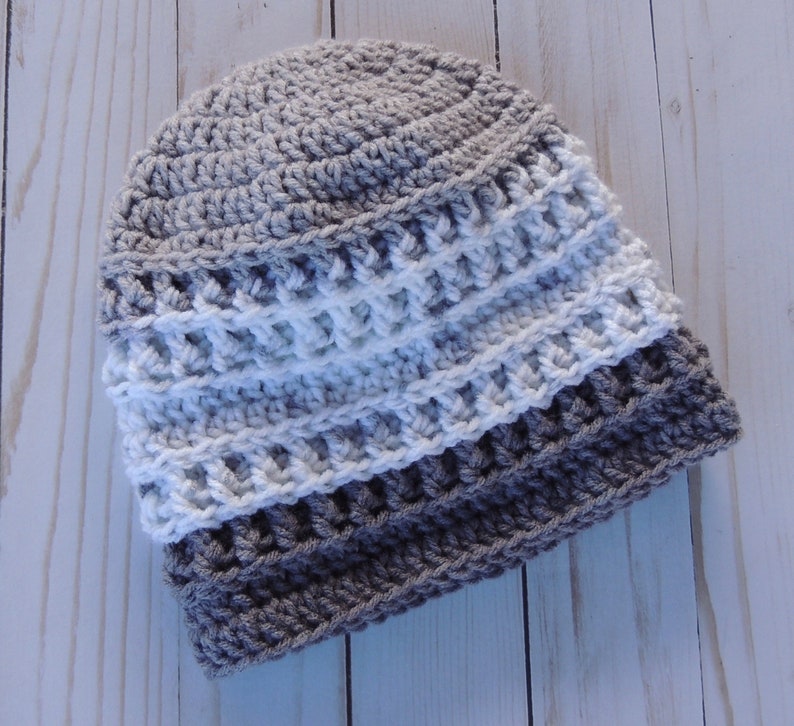 Crochet Women/'s Textured Waffle Stitch Winter Beanie Scarf Set