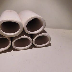 10  Welshöhlen oval small white, fronteingang, 12 cm, Pleco Caves oval, 4,72&quot;, x 1,38&quot; x ,98&quot;,  one entrance, handmade, Aquarium