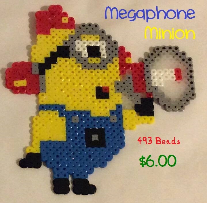 Megaphone Minion Perler Bead Etsy