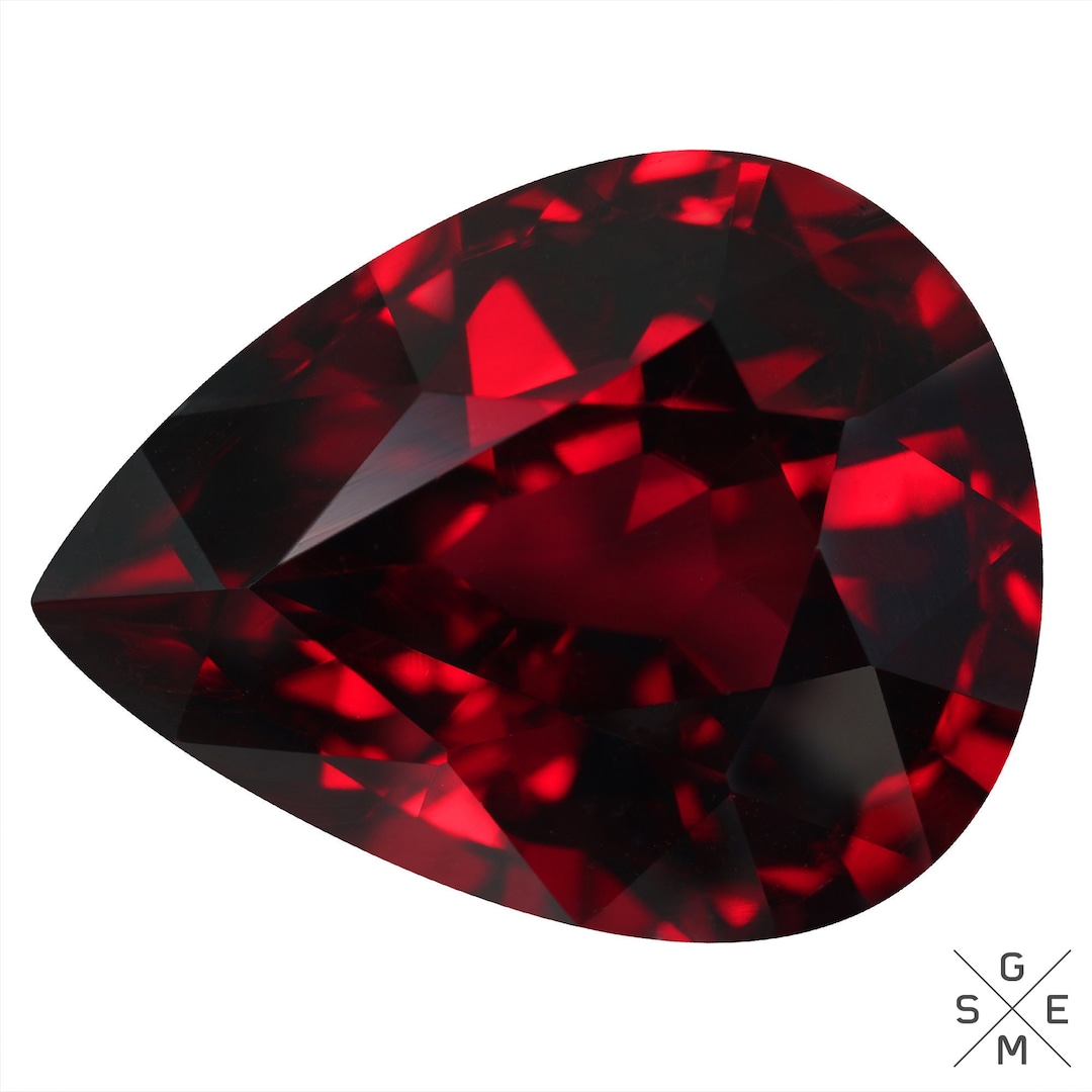 Pyrope Garnet 7carat TOP Big Natural Clean Dark Red Pink Pyrope Garnet ...