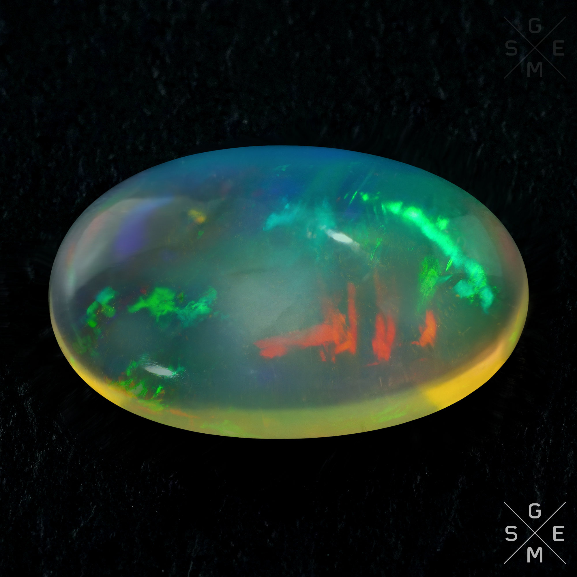 Opal Natural Rainbow Stone Cabochon Loose Gemstone Rainbow Australian Opal Cab 2.34ct.
