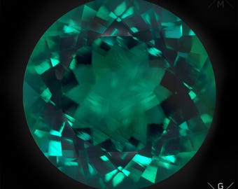 Emerald Loose Round Cut Clean Stone Genuine Hydrothermal Top Green Color Gemstone Emerald Zambia EU