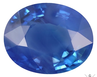 Blue Sapphire 0.60ct. Natural Genuine Loose Gemstone Oval Cut Faceted Stone Ceylon Sapphire 5x4mm.