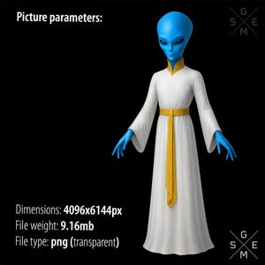 Ethereal Arcturian Alien PNG transparent 1pc. Wisdom Keeper: Arcturian Seeds Glowing Cosmic Artifact. Unique sci-fi Image 2pcs + Bonus