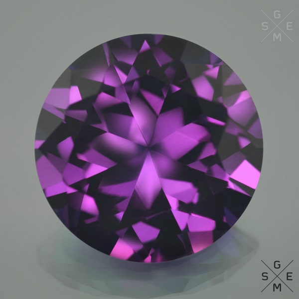 Alexandrite Color Change Lavender to pinkish-red Loose Gemstone Round Cut Authentic faceted Lab-Grown Stone EU