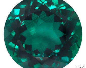 Emerald Loose Round Cut Clean Stone Genuine Hydrothermal Top Green Color Gemstone Emerald Zambia 8, 10, 12mm.