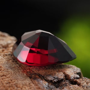 Pyrope Garnet 7carat TOP Big Natural Clean Dark Red Pink Pyrope Garnet ...