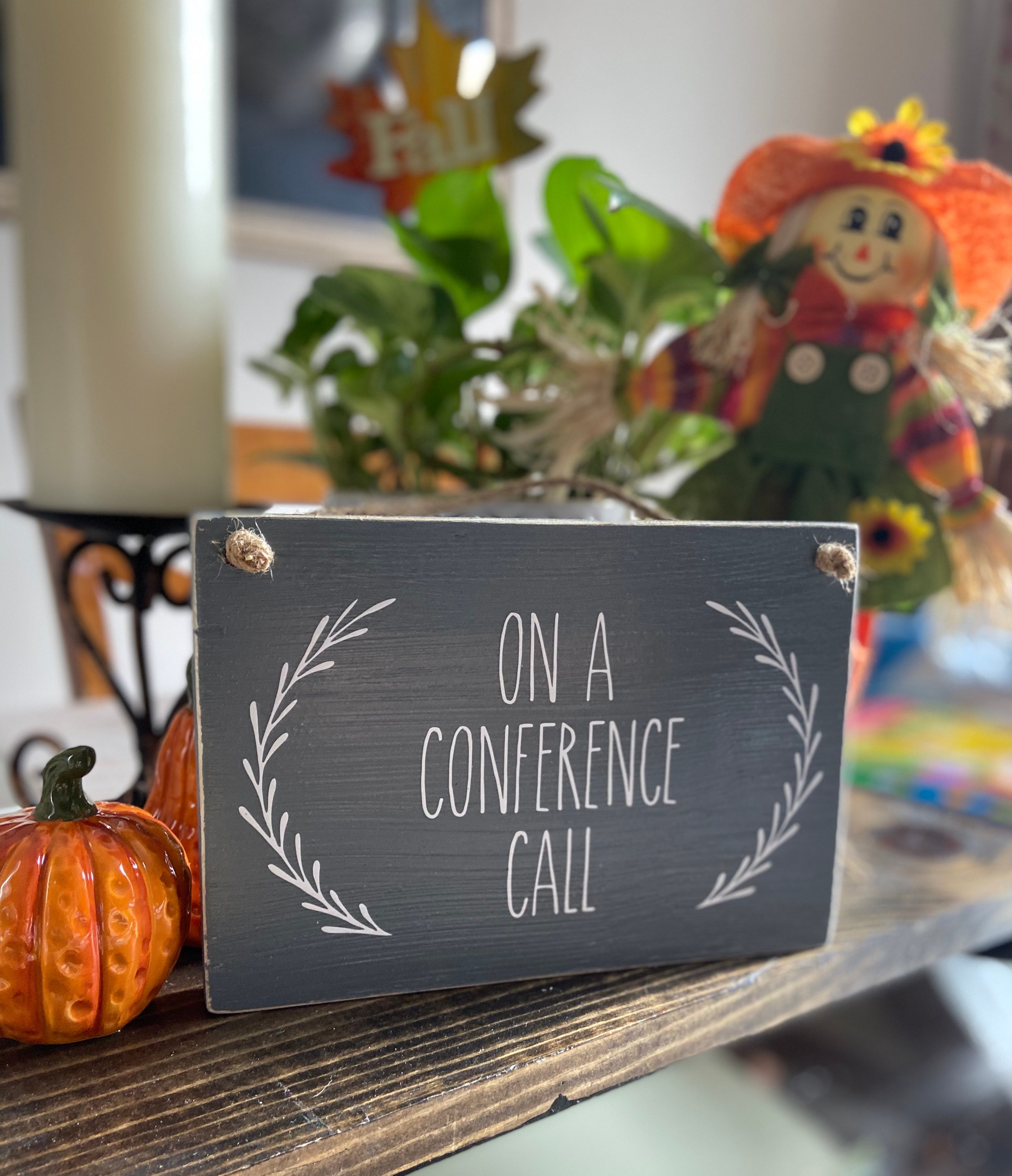 Conference Call Sign Welcome Sign Class In Session Sign | Etsy