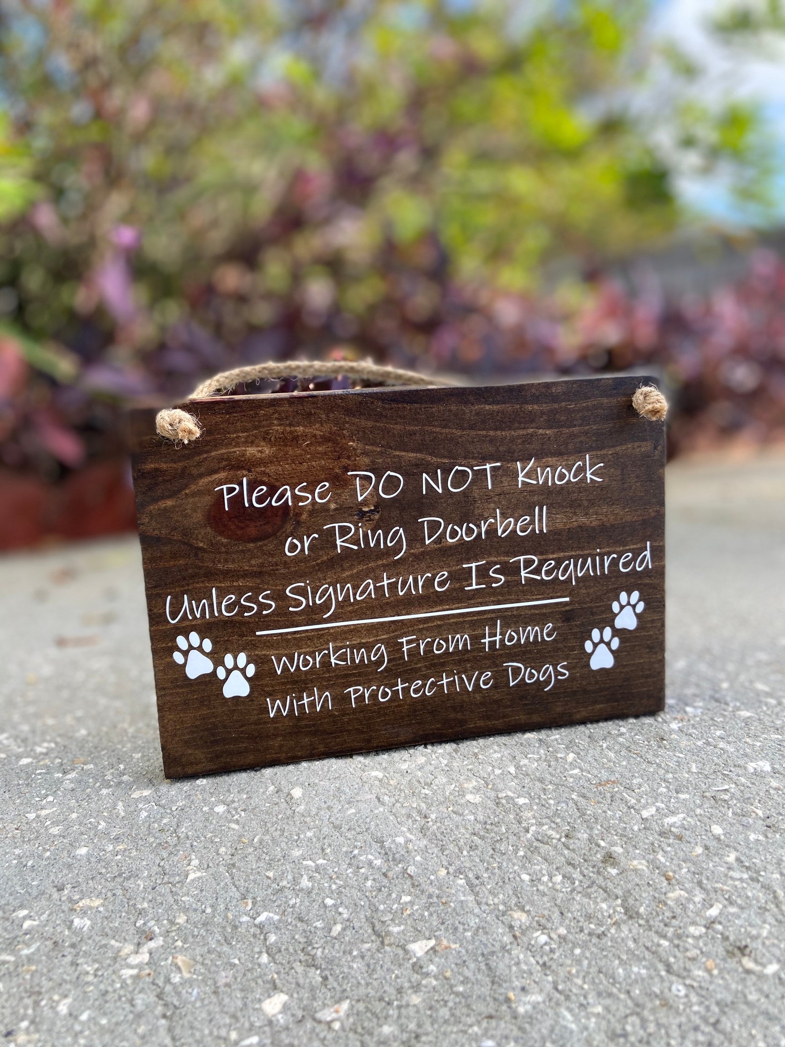 Please Do Not Knock Or Use Doorbell Sign Working From Home Etsy