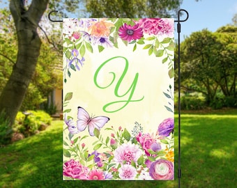 Spring Floral Garden Flag, Garden Decor, Door Banner, Spring Flag, Outdoor Decor, Spring Outdoor Decor, Summer Decor