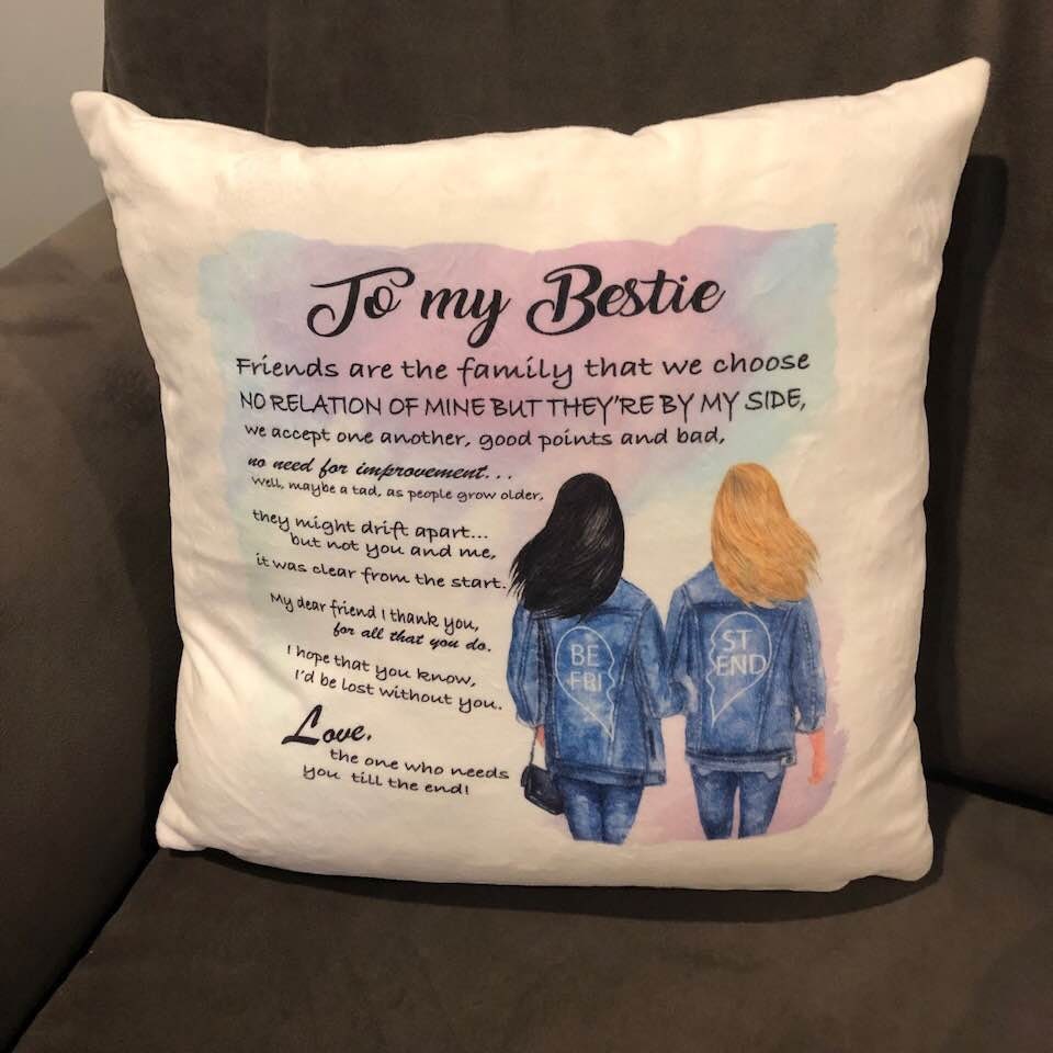  Friendship Quotes Throw Pillow Covers True Friends Gifts Best  Friends Pillow Covers Cushion Cover for Women Girl Friendship Gift for  Birthday : Home & Kitchen