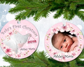 Personalized Baby's First Christmas, Baby girl, Christmas Present,