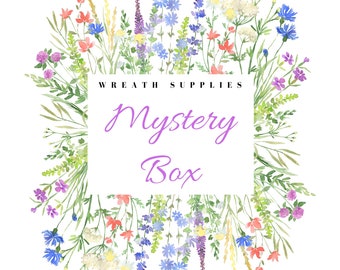 Wreath Supply Box, Wired Ribbon, Wreath Signs, Mesh, Mystery Wreath Supply Box