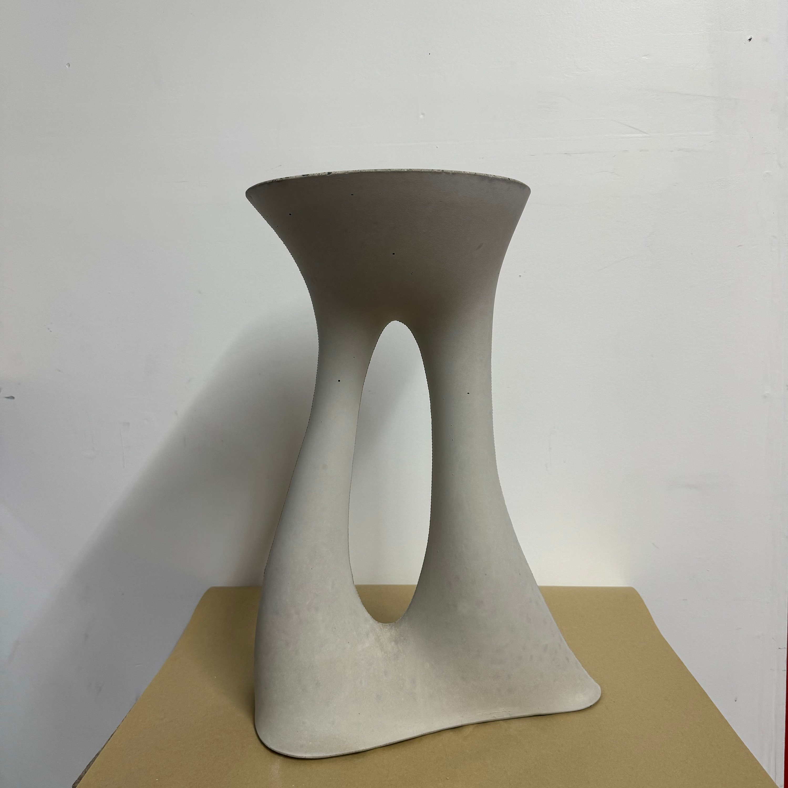 Modern Grey Concrete Side Table Factory 2nd 100, Handmade Furniture ...