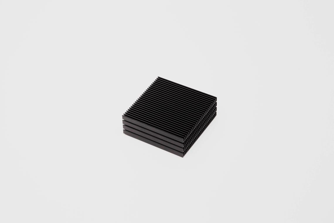 Black Coasters, Modern Coaster Set, Metal Coasters, Minimal Coasters